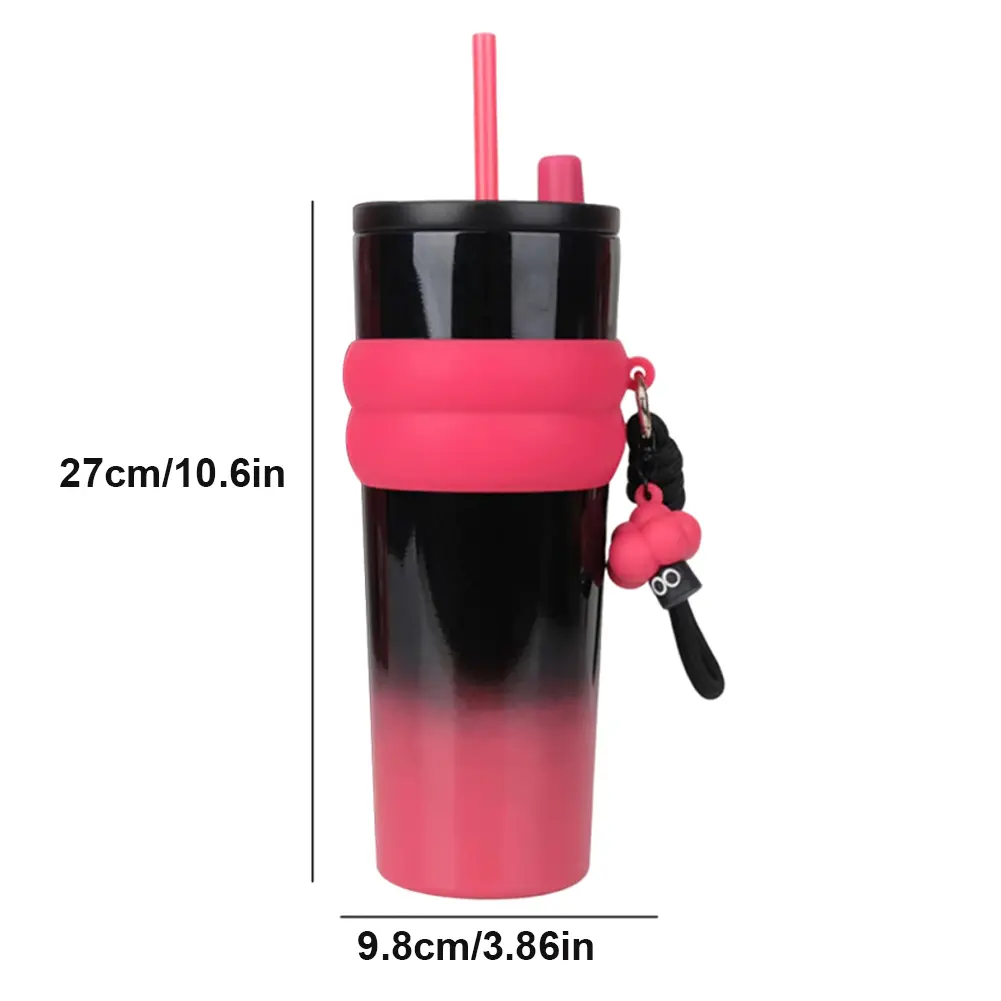 700ml Gradient Color Space Cup 304 Stainless Steel Inner Insulated Cup Waterproof Portable Space Kettle for Home Office
