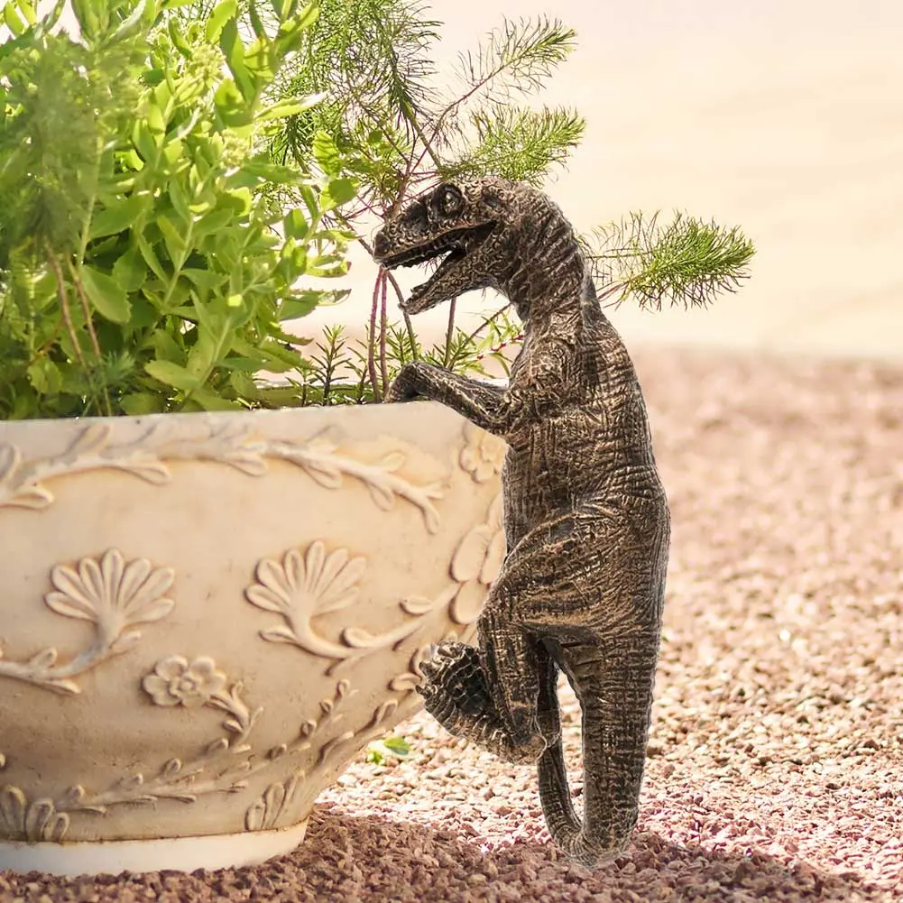 Flower Pot Hugger Hanging Animal Statue Decorative Animal Hanging Decoration Resin Animal Figurine for Vase Fish Tank