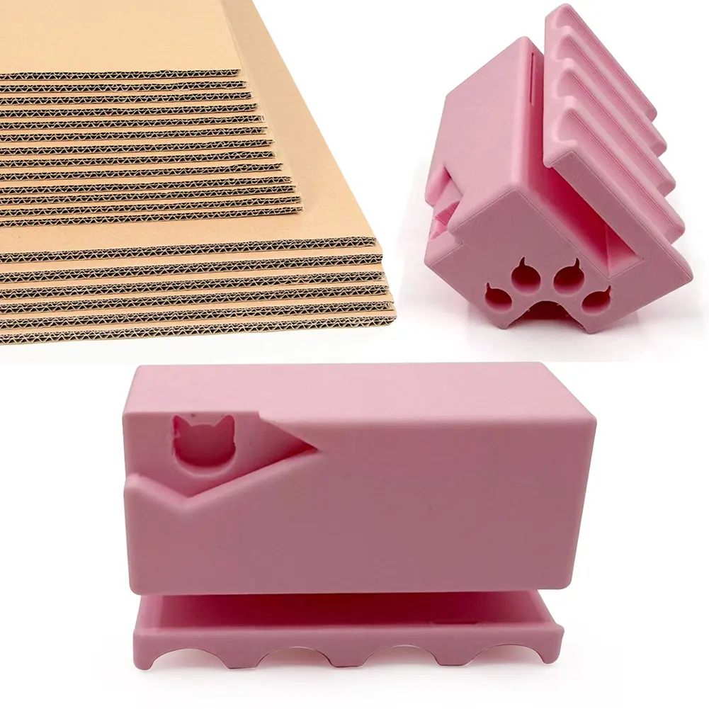 Cat Scratcher Cutter 3D Printed Cardboard Strip Tool Handheld Cutting Tool for DIY Cat Scratchers