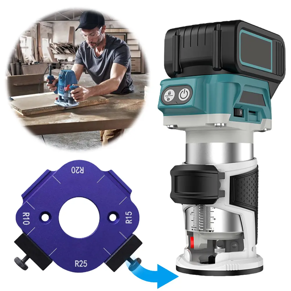 Woodworking Router Templates R10-R50 Radius Jig 4 in 1 Arc Angle Positioning Template, Corner Radius, Reusable Positioning Tools