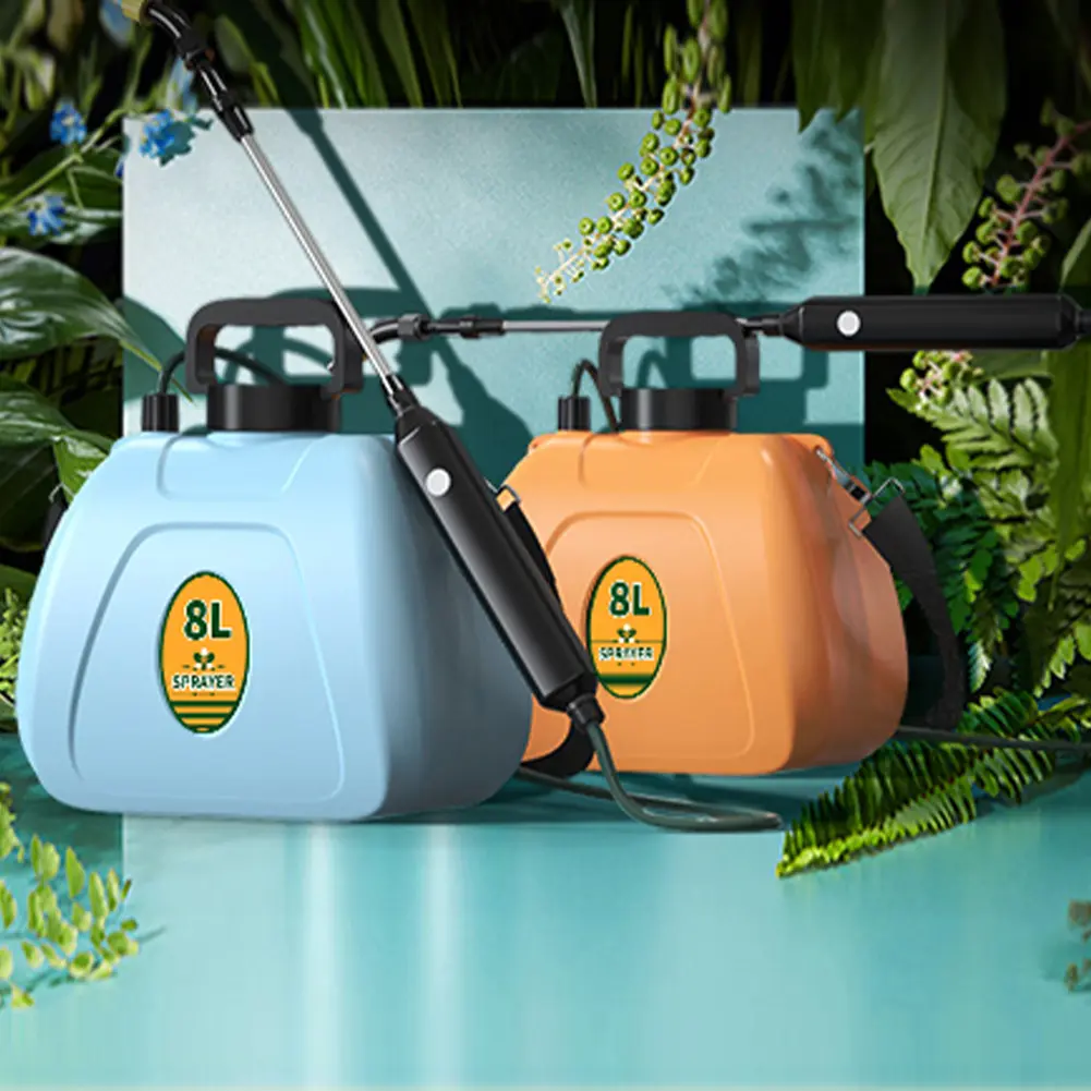 8L Powerful Electric Sprayer with 3 Mist Nozzles Rechargeable Garden Sprayer Electric Back Pack Sprayer for Yard Lawn and Garden