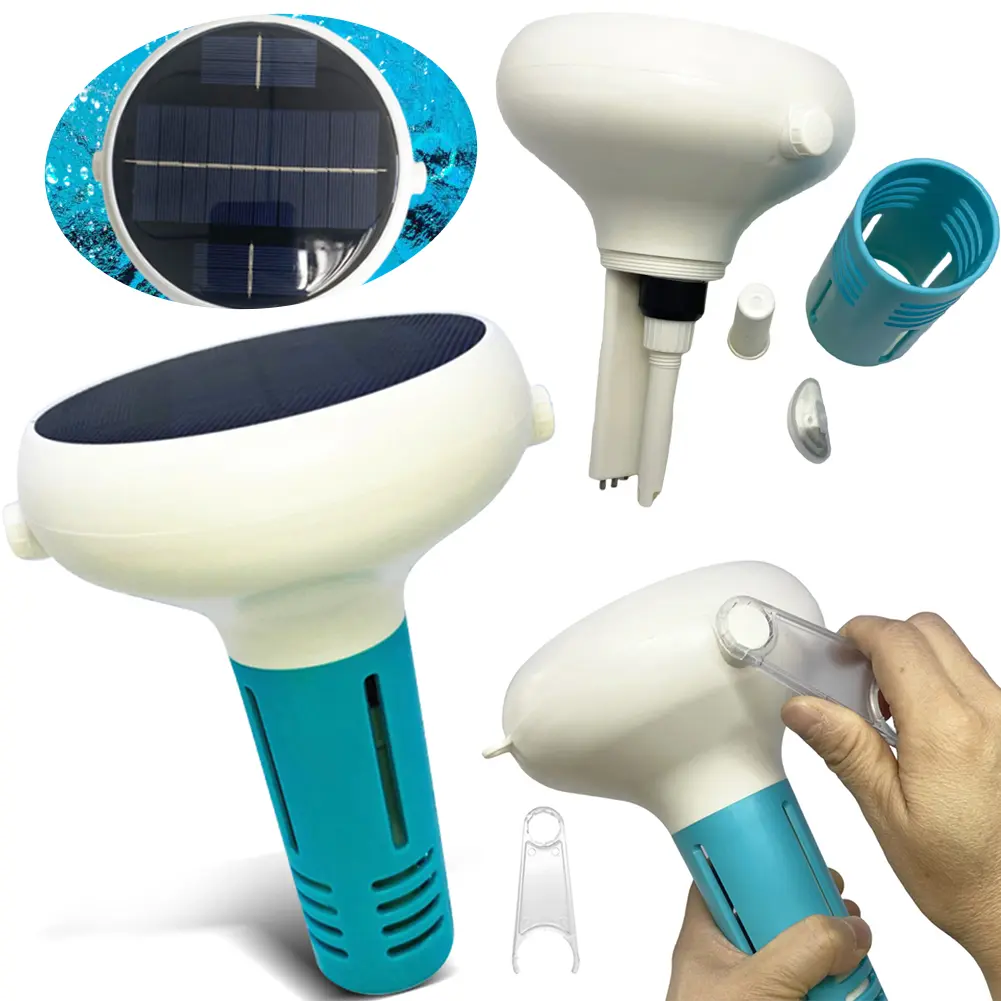 Tuya ZigBee WiFi Chlorin Meter PH/ORP/EC/TDS/Salinity/Temp/CL Tester Solar Powered Spa Tank Swimming Pool Water Quality Monitor