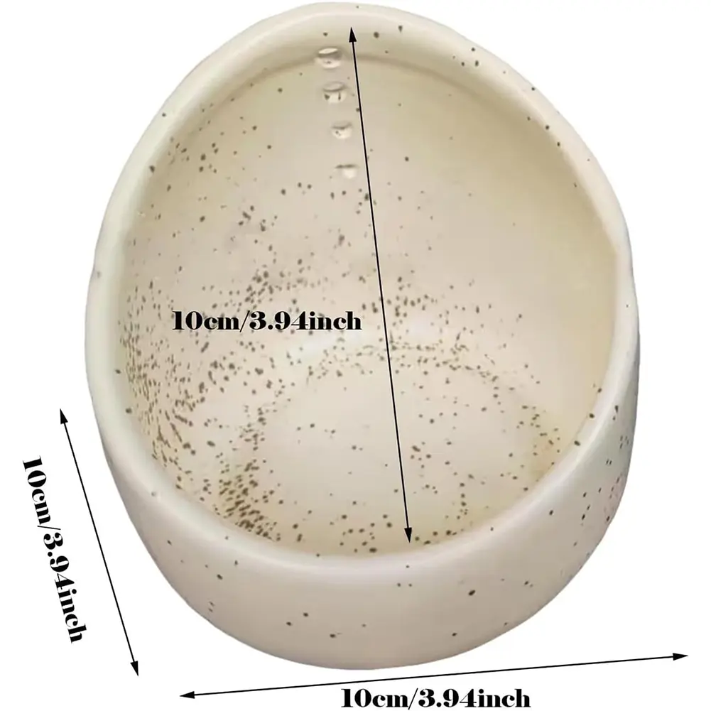 Herb Stripper Bowl Ceramic Small Herb Stripper Different Round Hole Sizes Speckled Herb Stripper Cup Leaf Remover for Kitchen