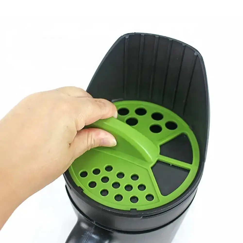 Handheld Seed Spreader Hand Spreader Shaker Adjustable Opening Sizes Manual Lawn Seeder Up To 80 Oz for Salt Ice Melt