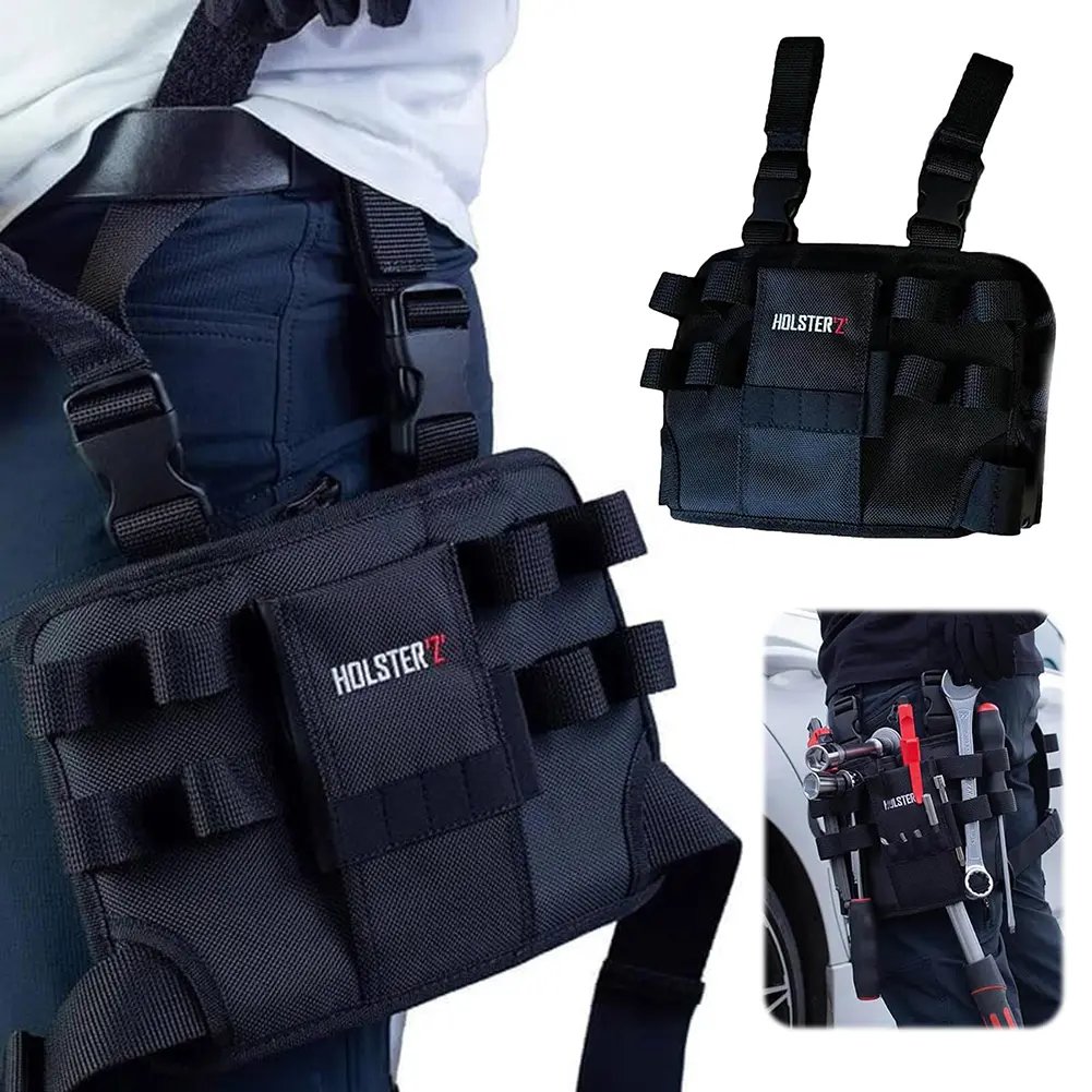 Tool Bag Belt Tool Pouch Holster for Leg Tool Organizer Pouch with Belt Clip Repair Tool Pouch Multifunction Tool Bags for Men