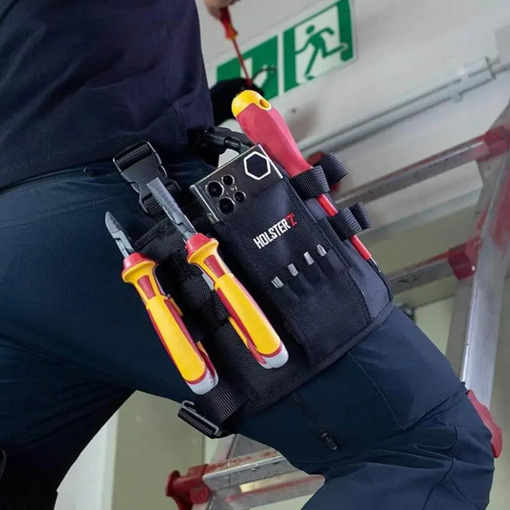 Tool Bag Belt Tool Pouch Holster for Leg Tool Organizer Pouch with Belt Clip Repair Tool Pouch Multifunction Tool Bags for Men