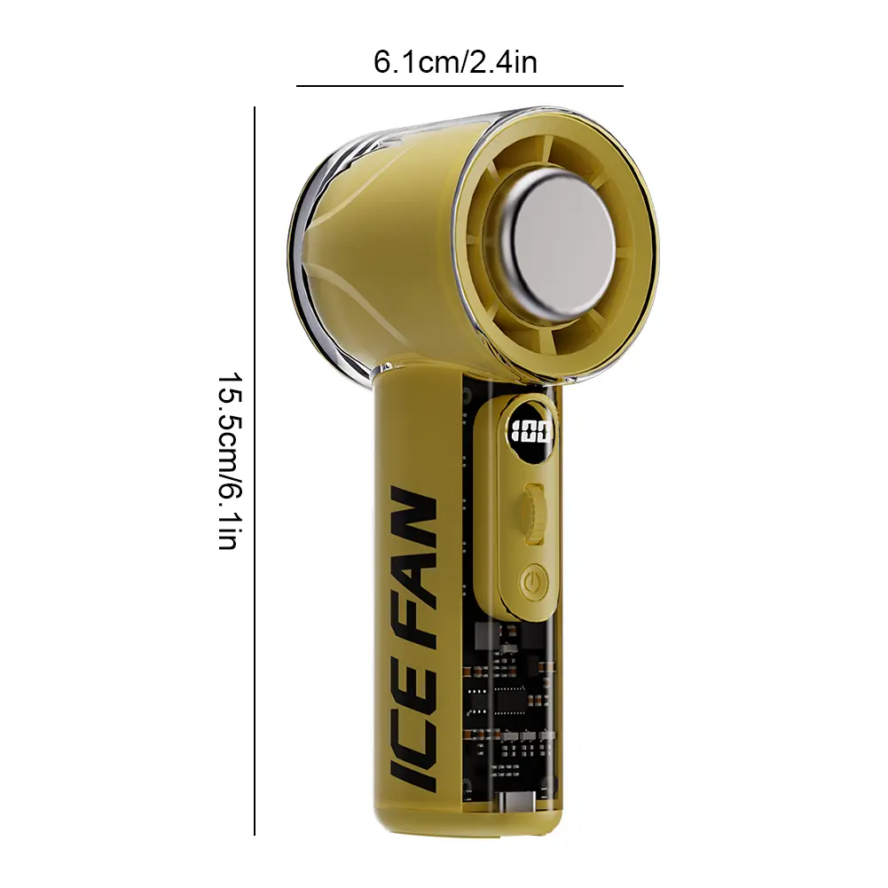 3000mAh 100 Speed Portable Fan Adjustable High-Speed Fan Battery Operated Cooling Fan for Camping Hiking Outdoor Activities