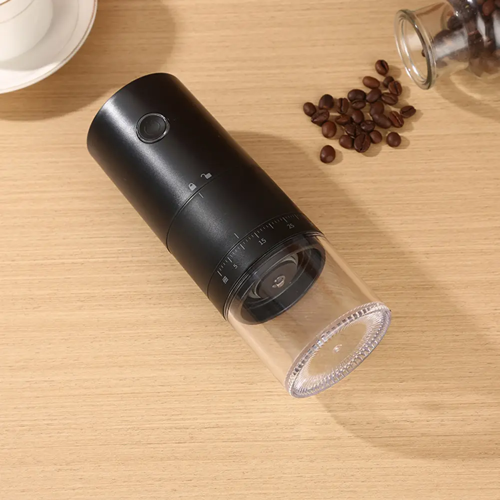 Electric Coffee Grinder 1250mAh Bean Grinding Machine USB Rechargeable Nut Bean Spice Blender Kitchen Gadget Tools