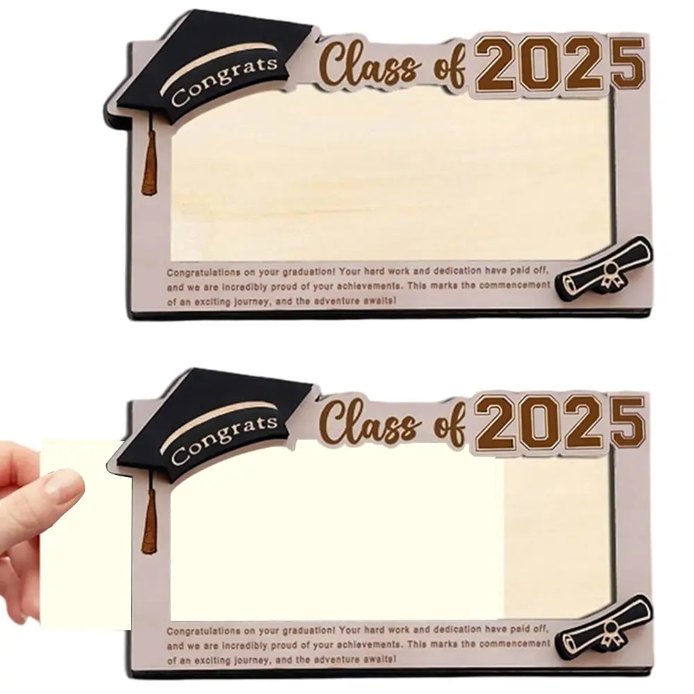 2025 Graduation Money Holder Graduation Gift Money Clip Lightweight Money Cash Envelope Box Greeting Card Holder for Classmates