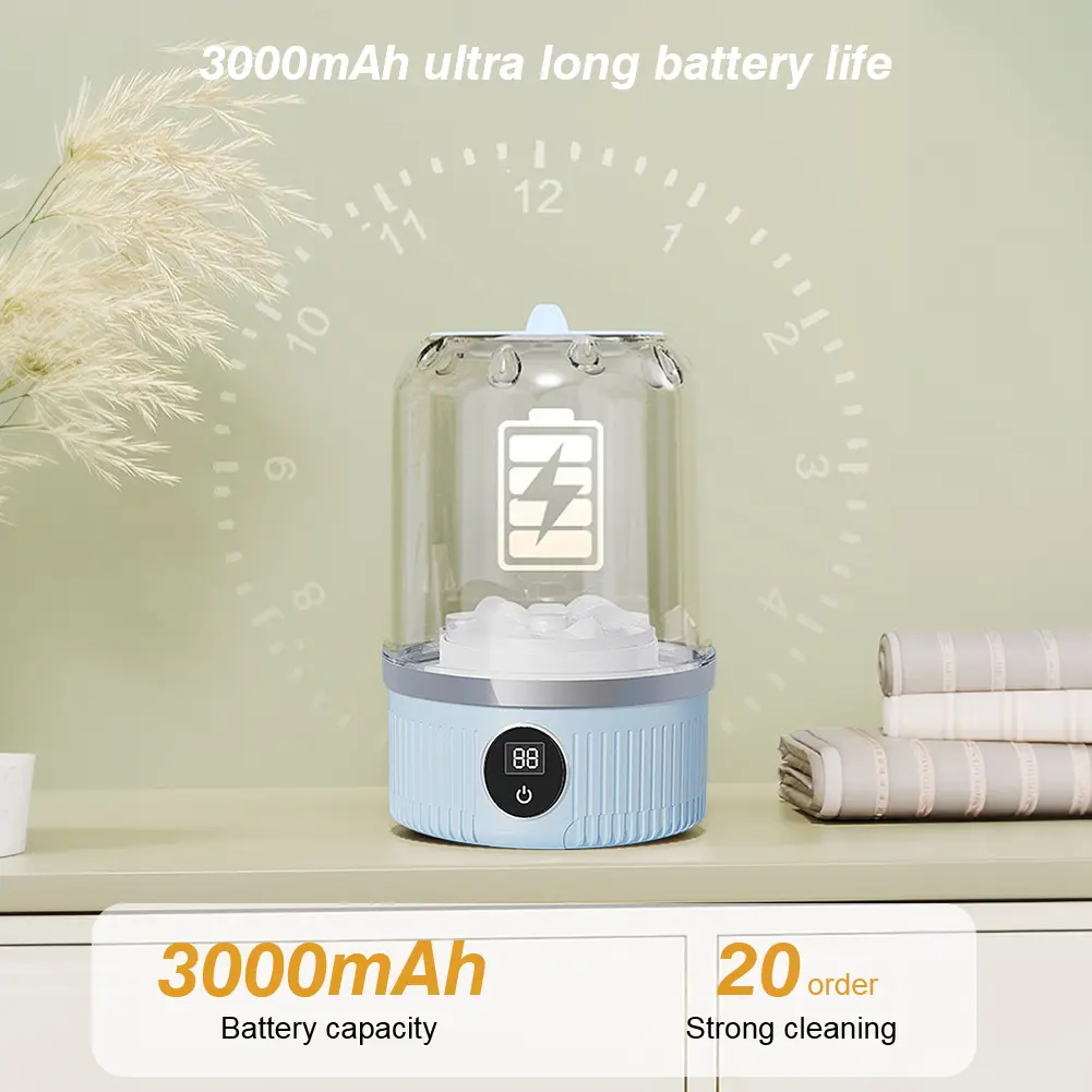Automatic Laundry Cup with Laundry Cup Portable Washing Machine Rechargeable Mini Special Washer for Bra Underwear Socks