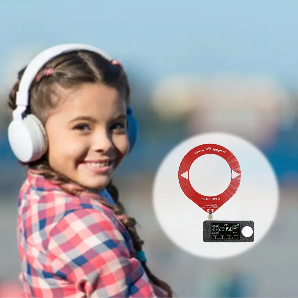 SI4732 0.5-108mhz Pocket Mini Radio 1.9inch IPS Screen All Band Radio Receiver LSB USB AM FM HF SW MW VHF Radio with Antenna