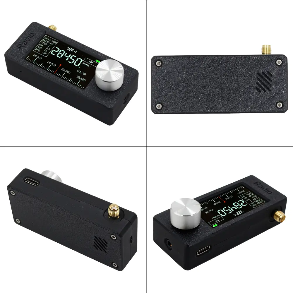 SI4732 0.5-108mhz Portable Radio 1.9inch IPS Screen All Band Radio Receiver LSB USB AM FM FM/AM Radio with Antenna