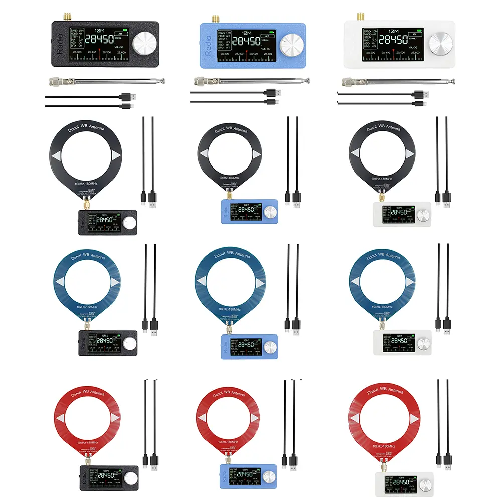 SI4732 0.5-108mhz Portable Radio 1.9inch IPS Screen All Band Radio Receiver LSB USB AM FM FM/AM Radio with Antenna