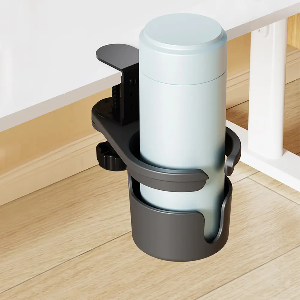 Rotating Desk Cup Holder Coffee Mug Holder 3 Adjustable Height Drinking Bottle Holder Water Bottle Stand for Tea Coffee Drinks