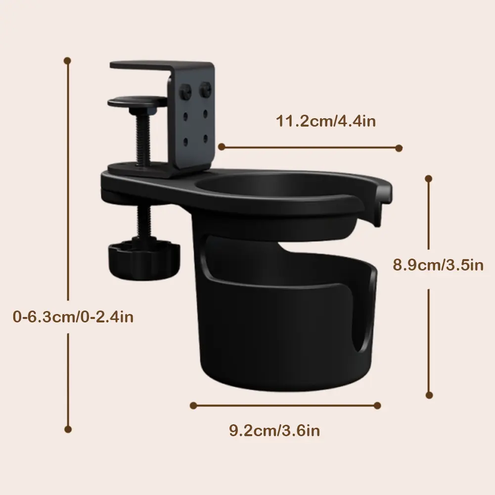 Rotating Desk Cup Holder Coffee Mug Holder 3 Adjustable Height Drinking Bottle Holder Water Bottle Stand for Tea Coffee Drinks