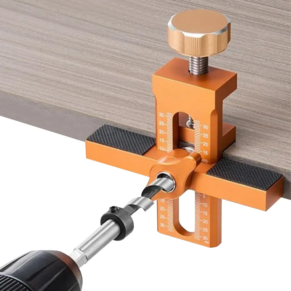 Cabinet Door Mounting Jig Quick Positioning Hole Opening Tool Adjustable Aluminum Alloy Cabinet Portable Cabinet Mount Locator