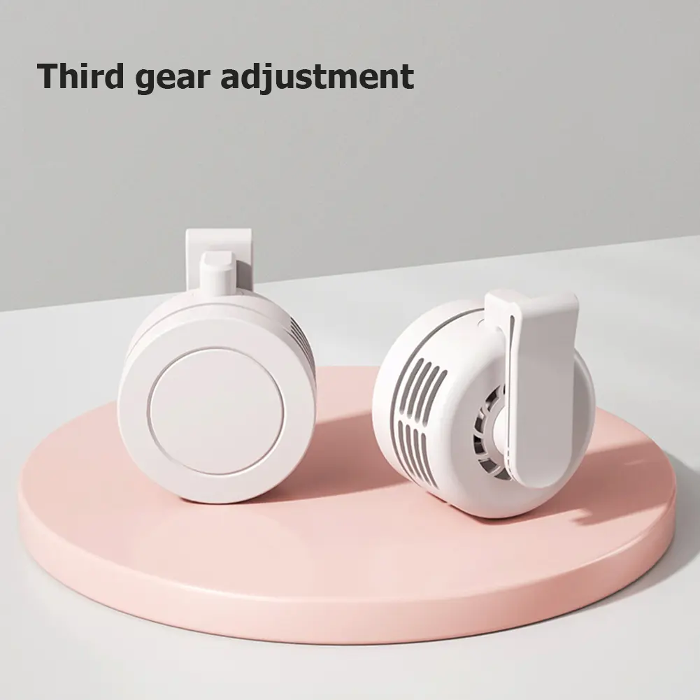 900mah Small Clip Fan Portable Silent Mini Bladeless Fan Clip On 3 Speeds Clip-on Fans Mini Whirlwind Fans for Waist Clips