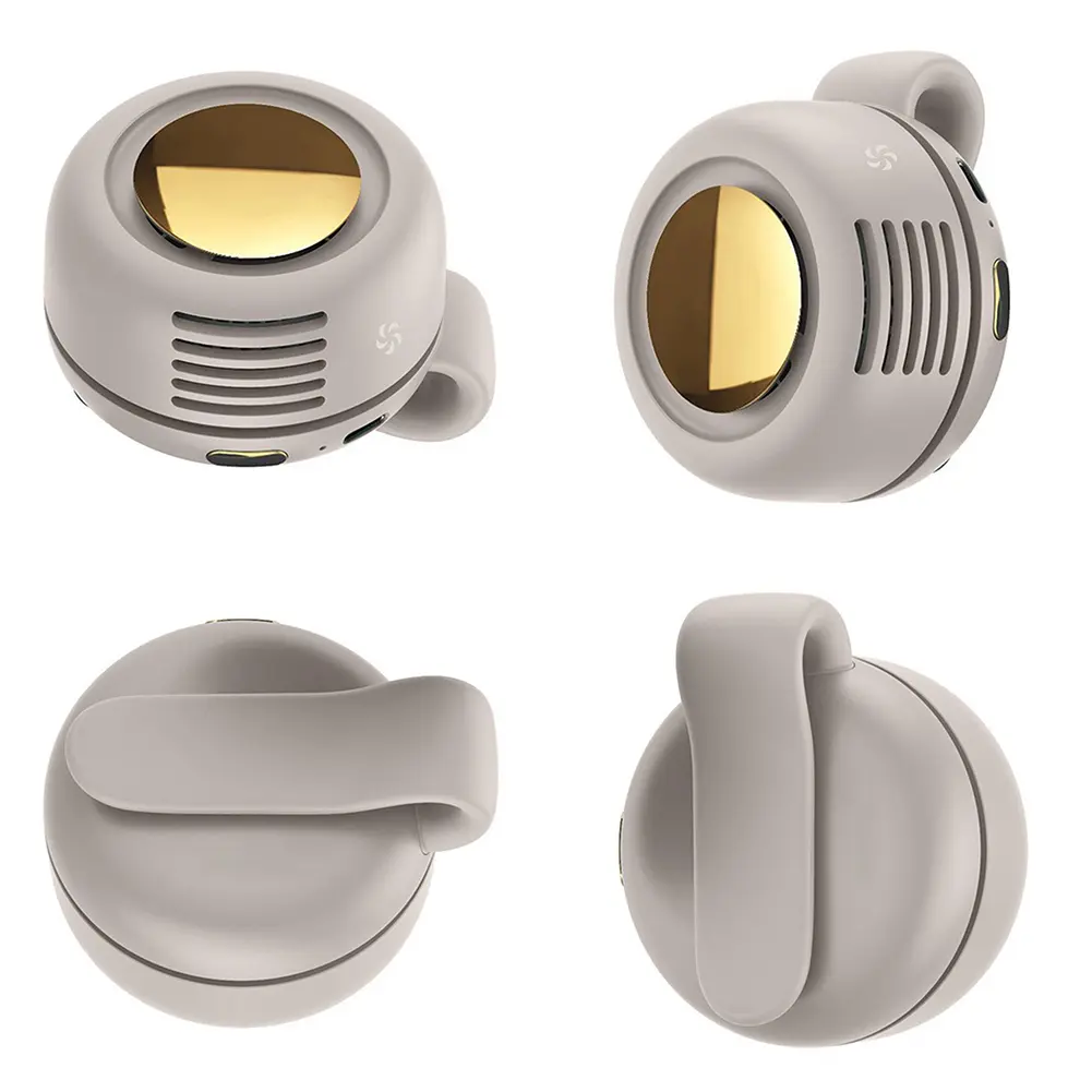 900mah Small Clip Fan Portable Silent Mini Bladeless Fan Clip On 3 Speeds Clip-on Fans Mini Whirlwind Fans for Waist Clips