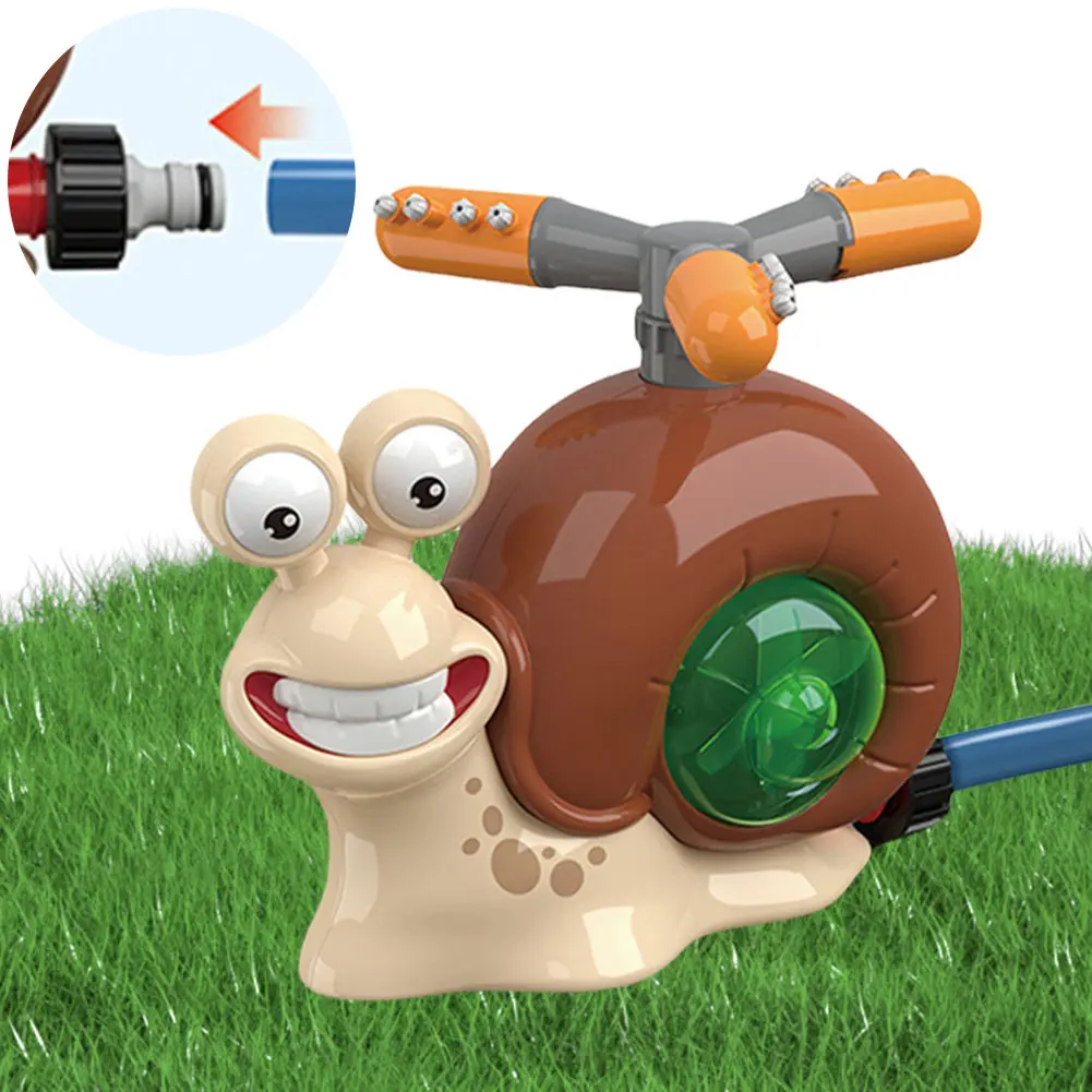 Water Spray Outdoor Water Sprinkler Snail Sprinkler Backyard Garden Water Spray Supplies Summer Yard Cartoon Splash Sprinkler