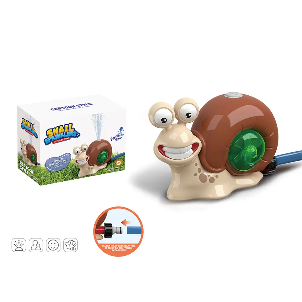 Water Spray Outdoor Water Sprinkler Snail Sprinkler Backyard Garden Water Spray Supplies Summer Yard Cartoon Splash Sprinkler