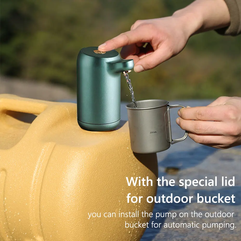 Electric Drinking Water Pump USB Rechargeable Portable Water Pump Outdoor Automatic Water Pump for Outdoor Water Buckets
