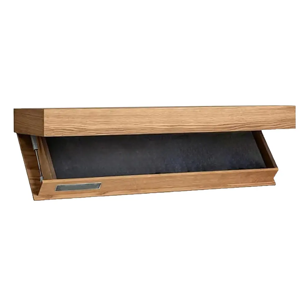 Wooden Concealed Floating Shelf with Secret Compartment Display Cabinet Rack Wall-Mounted Hidden Shelves for Home Decor