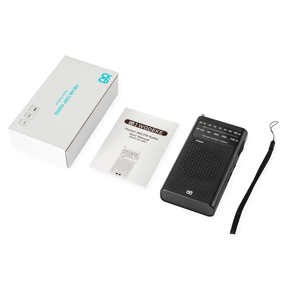Full Band AM FM Radio Battery Powered 3.5mm AUX Portable Pointer Radio HIFI Analog Radio Best Reception Pocket Radio for Elderly