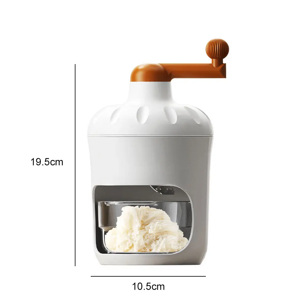 Manual Shaved Ice Machine Lightweight Mini Rotary Ice Shaving Machine Multifunction Household Crushed Ice Maker for Kitchen Home