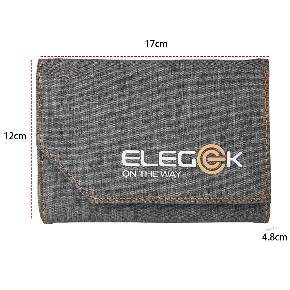 USB Portable Battery Charger High Conversion Efficiency 10W 5V Foldable Solar Panel Folding Solar Panel 5-Fold for Cell Phone