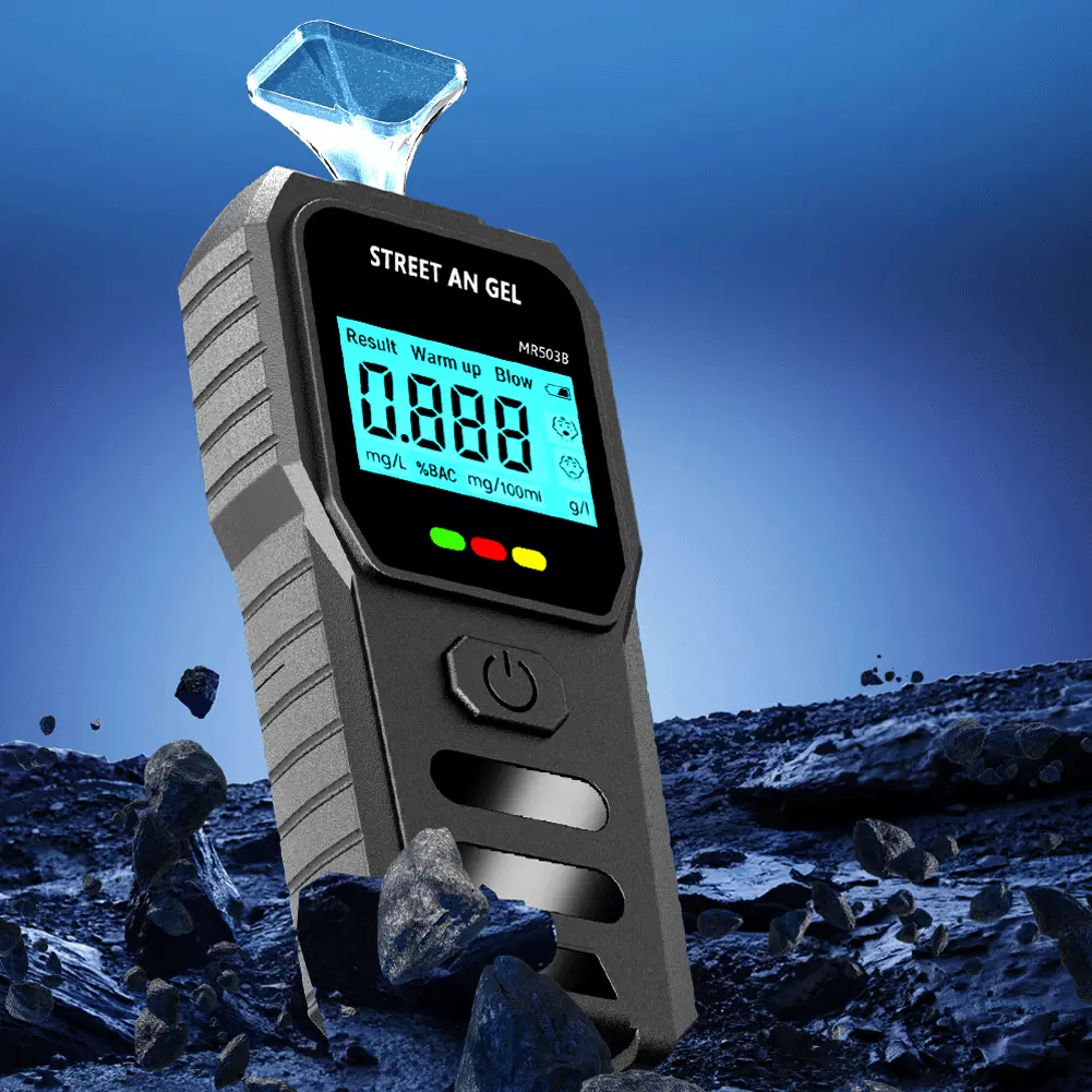 Digital Alcohol Breath Tester Backlight LCD Display Alcohol Breathalyzer Portable Breathalyzer Alcoholometer for Home Party Use