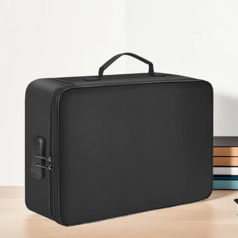 Fireproof File Organizer Multi-Layer Document Box Waterproof Safe Storage Box for Important Documents Files and More