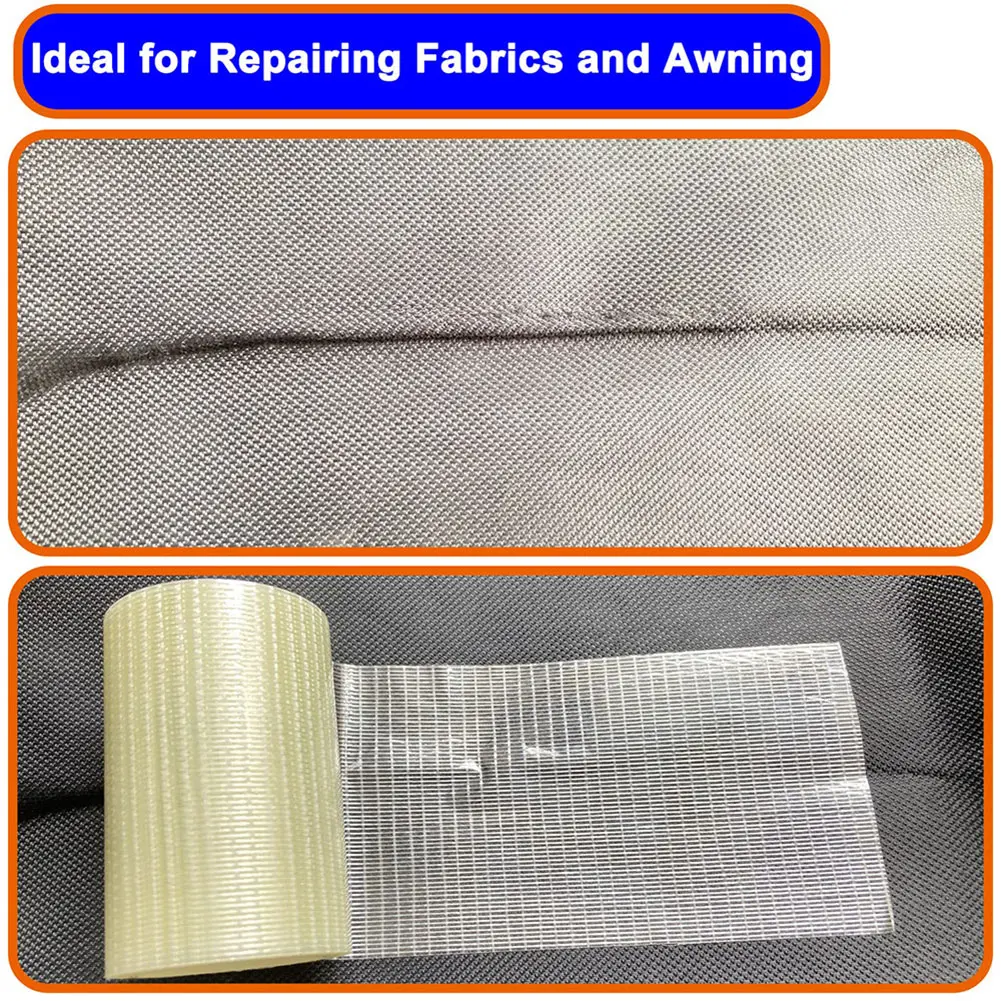 Camping Tent Repair Tape Waterproof Boat Covers Repair Tape Canvas Repair Tape for RV Awning Tent Boat Covers