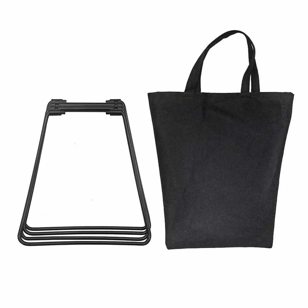 Organizer Box Folding Stand Carbon Steel Iron Storage Box Bracket Outdoor Storage Boxes Shelves for Outdoor Picnic Fishing