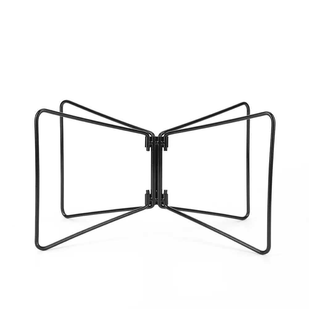 Organizer Box Folding Stand Carbon Steel Iron Storage Box Bracket Outdoor Storage Boxes Shelves for Outdoor Picnic Fishing