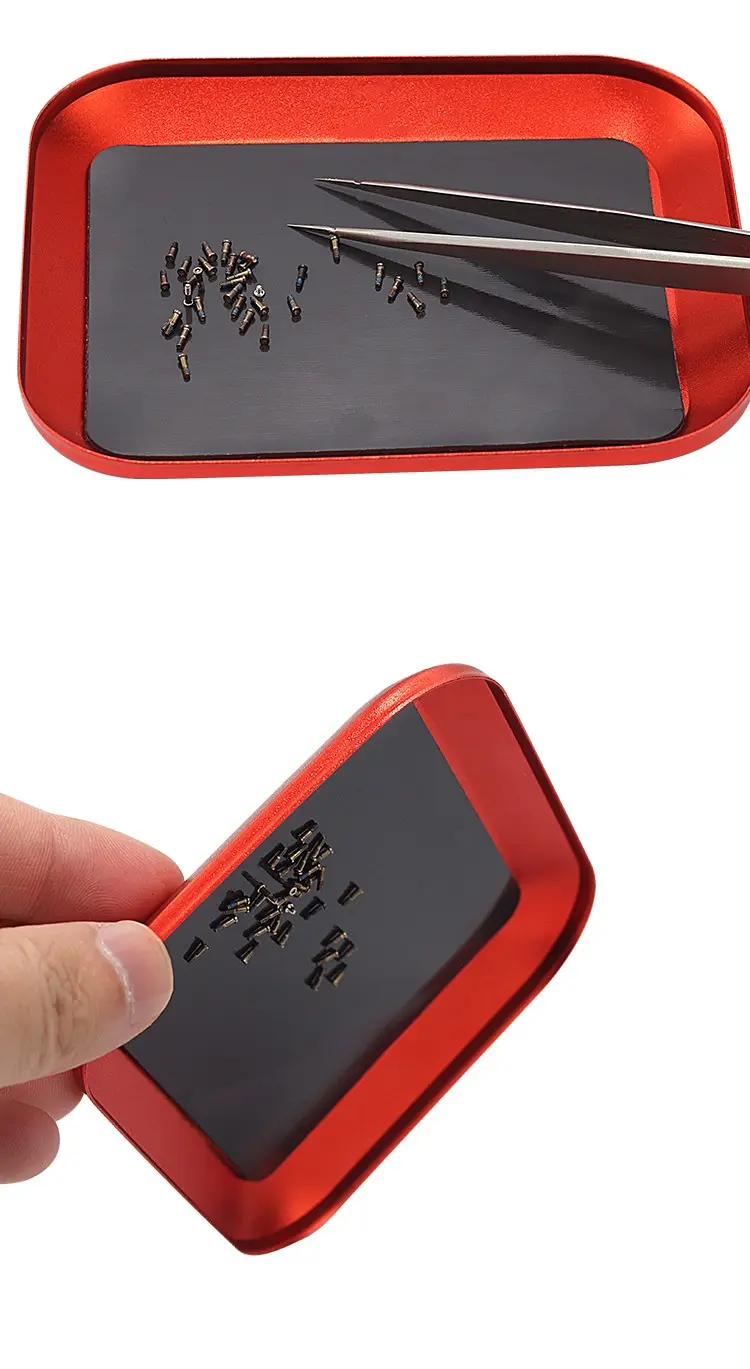 Screw Tray with Magnetic Pad RC Car Repair Tool Aluminium Alloy Magnetic Screw Tray Plate For RC Crawler RC Model Repair Tool