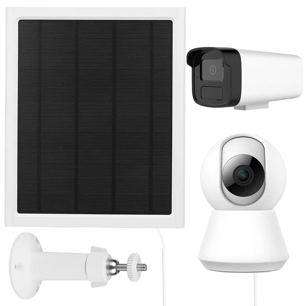 6W 6V Solar Panel for Ring Spotlight/Stick Up Cam Solar Panel Kit Solar Charger for Ring Spotlight/Stick Up Cam Security Camera