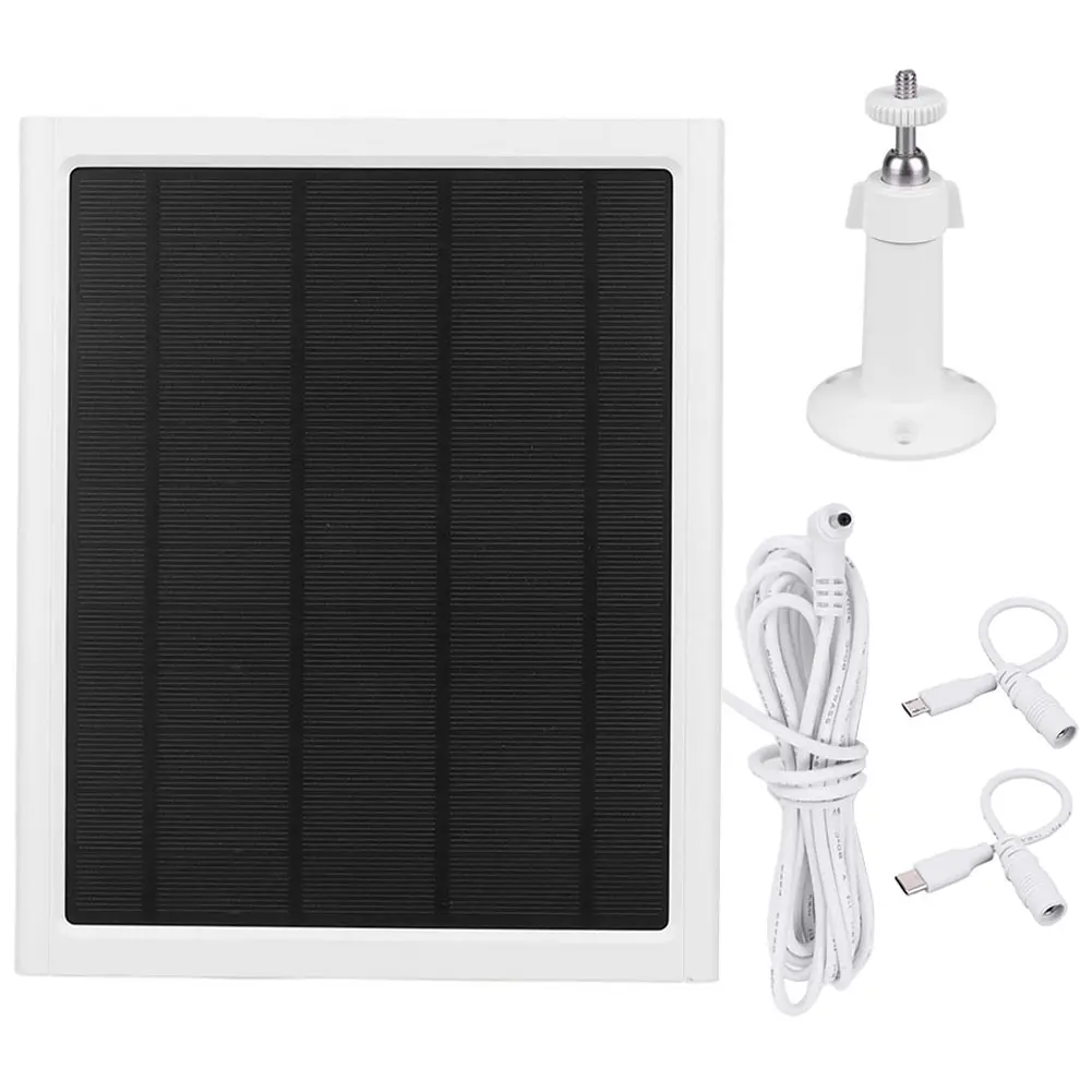 6W 6V Solar Panel for Ring Spotlight/Stick Up Cam Solar Panel Kit Solar Charger for Ring Spotlight/Stick Up Cam Security Camera