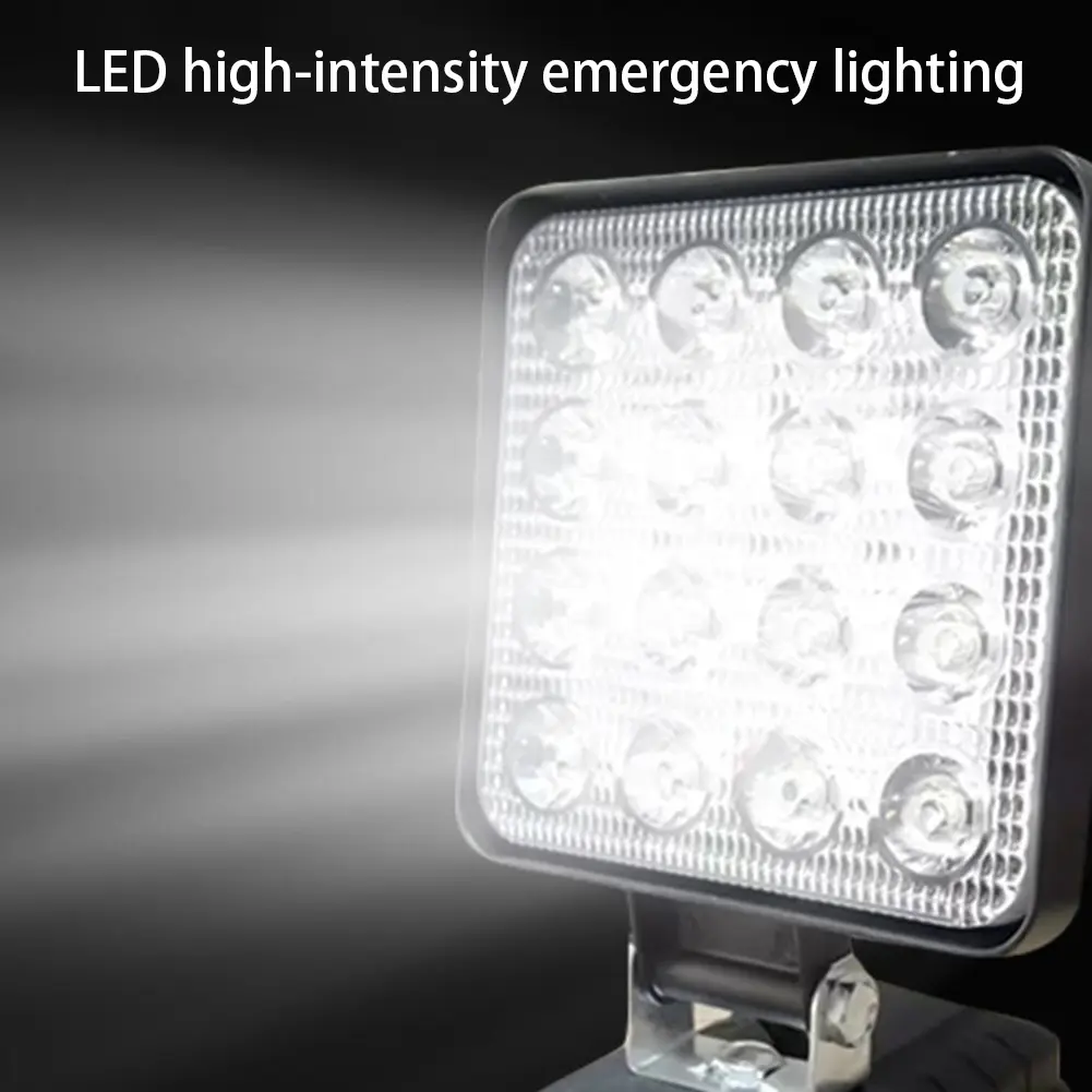LED Work Light Outdoor Flashlight Rechargeable Emergency Light Dual USB Ports LED Spotlight Waterproof for Maintenance