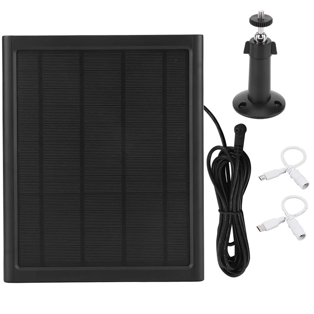 6W 6V Solar Panel for Ring Spotlight/Stick Up Cam Solar Panel Kit Solar Charger for Ring Spotlight/Stick Up Cam Security Camera