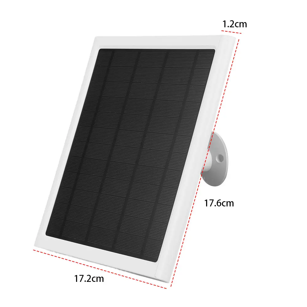 6W 6V Solar Panel for Ring Spotlight/Stick Up Cam Solar Panel Kit Solar Charger for Ring Spotlight/Stick Up Cam Security Camera