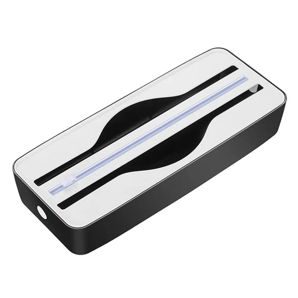Dual-Slot Refillable Wrap Dispenser Space Saving Baking Paper Cutter Kitchen Two Way Cutter for Cling Film Aluminum Foil