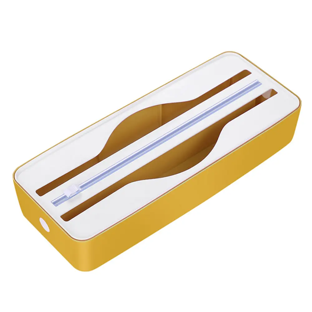 Dual-Slot Refillable Wrap Dispenser Space Saving Baking Paper Cutter Kitchen Two Way Cutter for Cling Film Aluminum Foil
