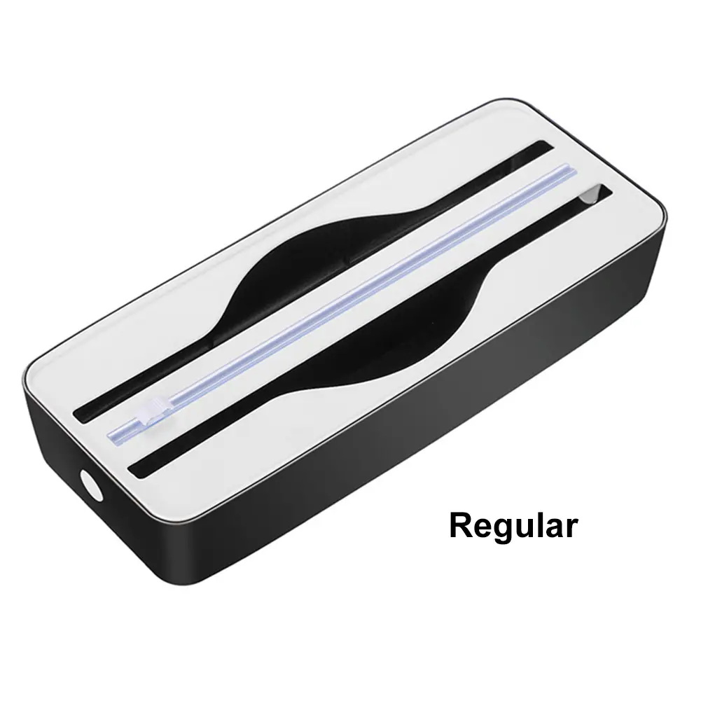 Dual-Slot Refillable Wrap Dispenser Space Saving Baking Paper Cutter Kitchen Two Way Cutter for Cling Film Aluminum Foil