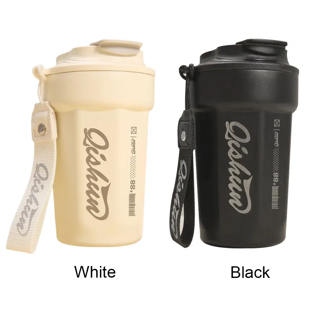 450ml Insulated Water Bottle Stainless Steel Portable Water Cup Thermal Coffee Mug Vacuum Water Bottle for Home Office