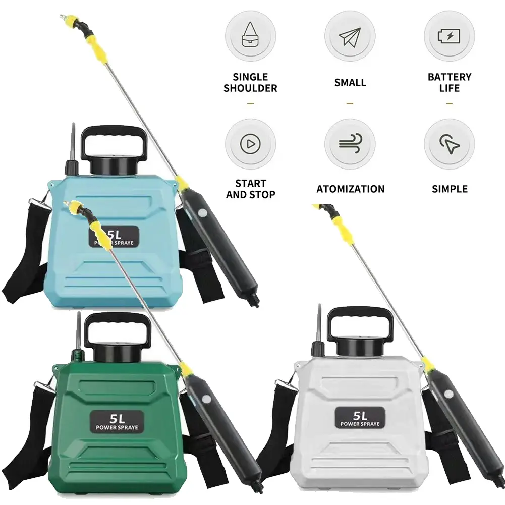Portable Electric Sprayer Shoulder Style Spraying Machine Garden Sprayer Rechargeable Handheld Pesticide Sprayer for Farms Lawn