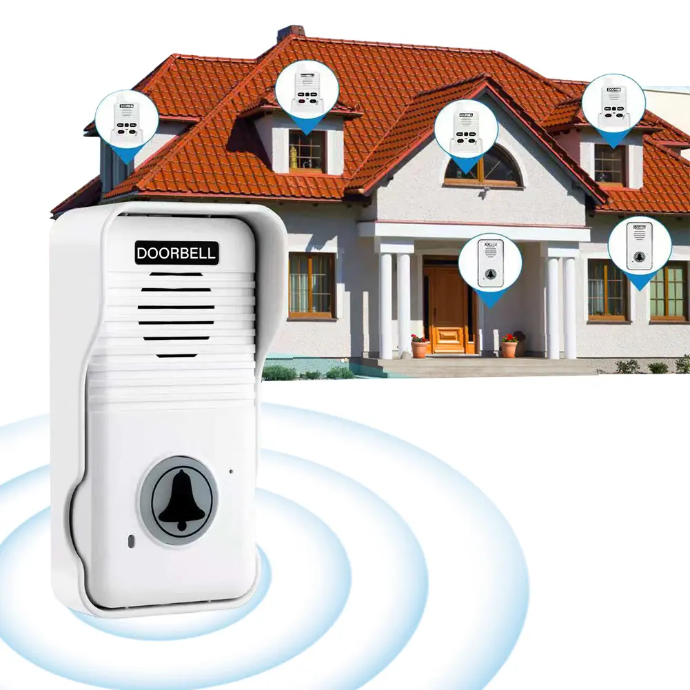 Wireless Voice Duplex Intercom Doorbell 500M Apartment Room Intercom Intercom System Doorbell for House Home Factory Office