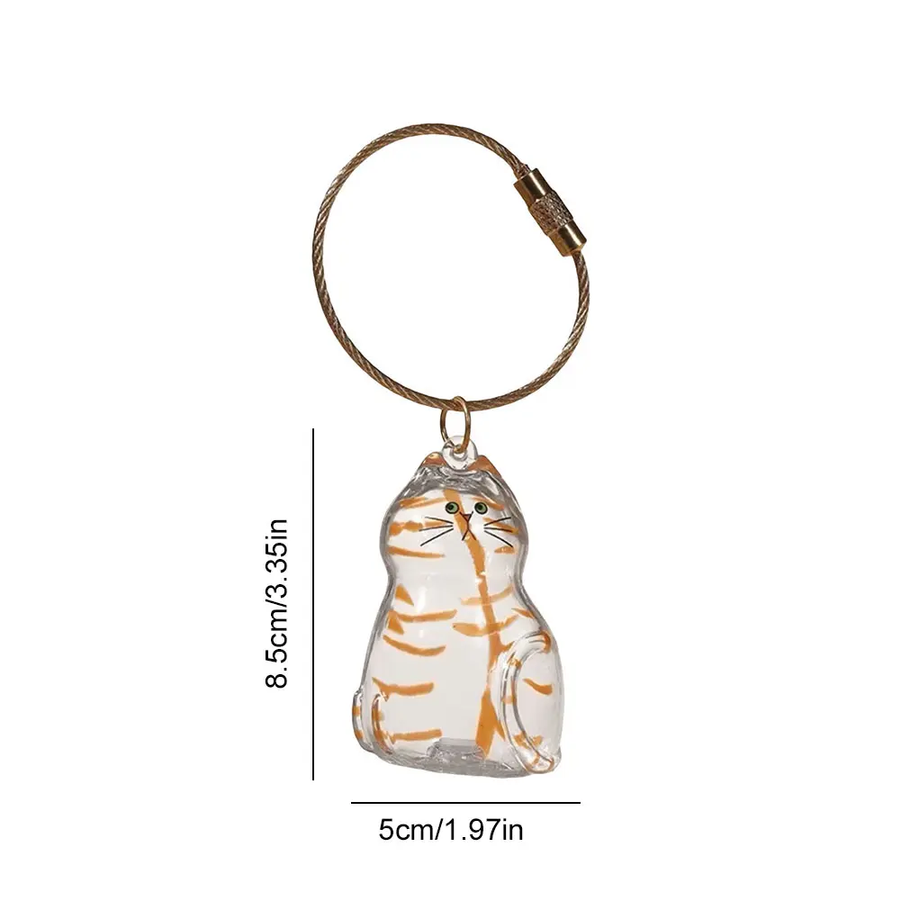 Cat Keychain Pendant Backpack Pendant Cat Cat Hair Storage Box Hanging Cat Bag Hanging Pet Hair Grooming Souvenirs Decor Gifts