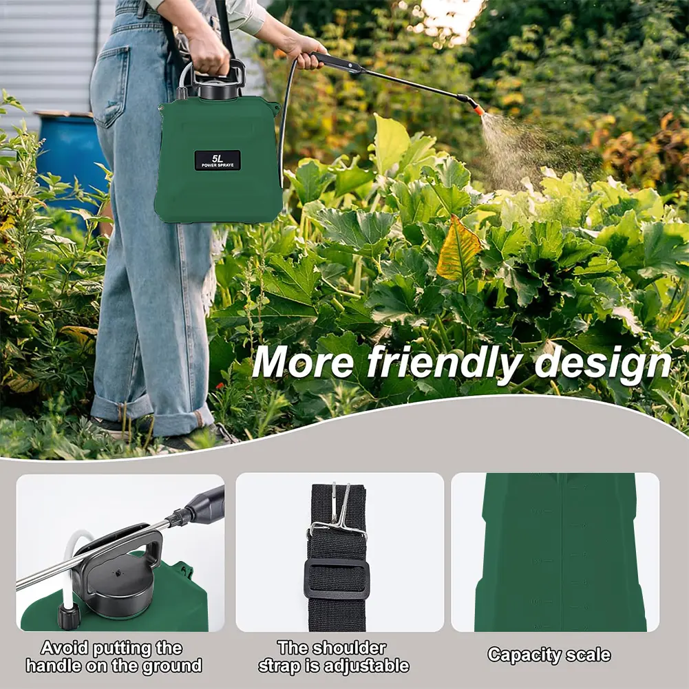 Portable Electric Sprayer Shoulder Style Spraying Machine Garden Sprayer Rechargeable Handheld Pesticide Sprayer for Farms Lawn