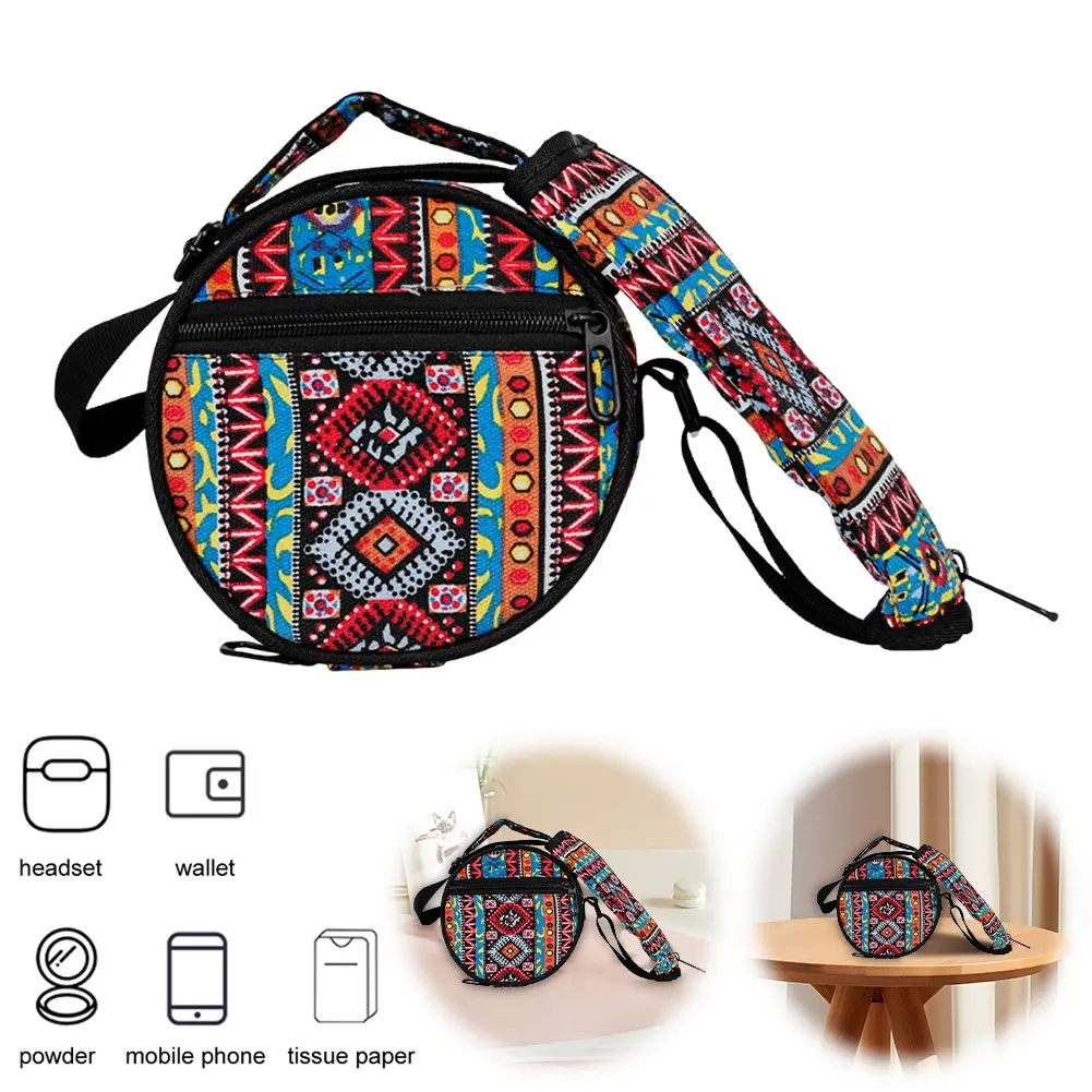 6.5 Inch Steel Tongue Drum Bag with Shoulder Strap Ethereal Drum Storsge Bag Handpan Drum Carry Bag for Drum Protection