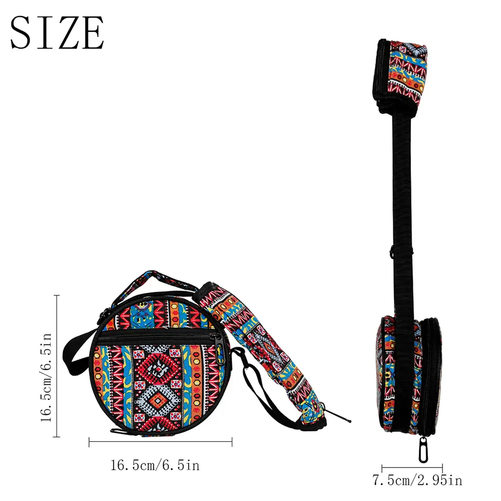 6.5 Inch Steel Tongue Drum Bag with Shoulder Strap Ethereal Drum Storsge Bag Handpan Drum Carry Bag for Drum Protection